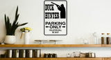 Duck Hunter Parking Only Sign Vinyl Wall Decal - Fusion Decals