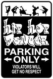 Hip Hop Dancer Parking Only Sign  - Car or Wall Decal - Fusion Decals