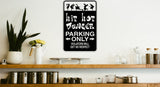 Hip Hop Dancer Parking Only Sign Vinyl Wall Decal - Fusion Decals