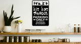 Soccer Player Parking Only Sign  - Car or Wall Decal - Fusion Decals