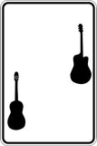 Guitar Players Only Sign  - Car or Wall Decal - Fusion Decals