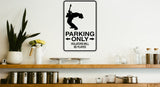Rockstar Parking Only Sign Vinyl Wall Decal - Fusion Decals