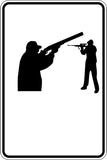 Hunters Sign  - Car or Wall Decal - Fusion Decals
