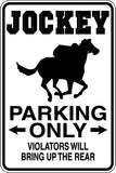 Jockey Sign  - Car or Wall Decal - Fusion Decals