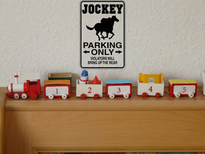 Jockey Sign  - Car or Wall Decal - Fusion Decals