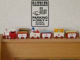 Salsa Dancers Parking Only Sign  - Car or Wall Decal - Fusion Decals