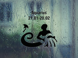 Aquarius-21.01-20.02-4th  Kanji  - Car or Wall Decal - Fusion Decals