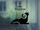 Aries-21.03-20.04-4th  Kanji  - Car or Wall Decal - Fusion Decals