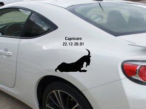 Capricorn-22.12-20.01-1st  Kanji  - Car or Wall Decal - Fusion Decals