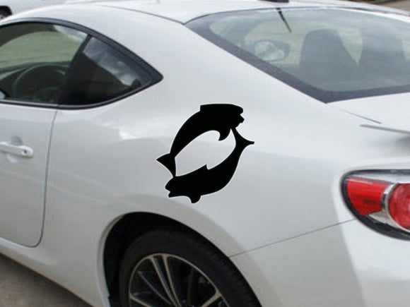 Pisces-2nd  Kanji  - Car or Wall Decal - Fusion Decals