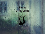 Pisces-21.02-20.03-3rd  Kanji  - Car or Wall Decal - Fusion Decals