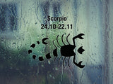 Scorpio-24.10-22.11-4th  Kanji  - Car or Wall Decal - Fusion Decals