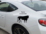 Taurus-21.04-20.05-4th  Kanji  - Car or Wall Decal - Fusion Decals