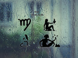 Virgo-24.08-23.09-All 4  Kanji  - Car or Wall Decal - Fusion Decals