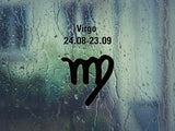 Virgo-24.08-23.09-1st  Kanji  - Car or Wall Decal - Fusion Decals