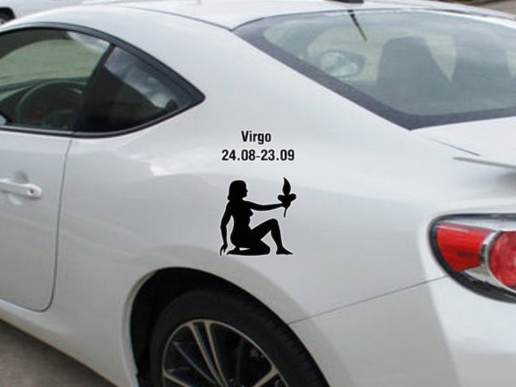 Virgo-24.08-23.09-2nd  Kanji  - Car or Wall Decal - Fusion Decals