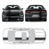 Dual Racing Stripes [3x] 6", 2", 6" x 74" - Vinyl Decals - Fits All Vehicles Fusion Decals