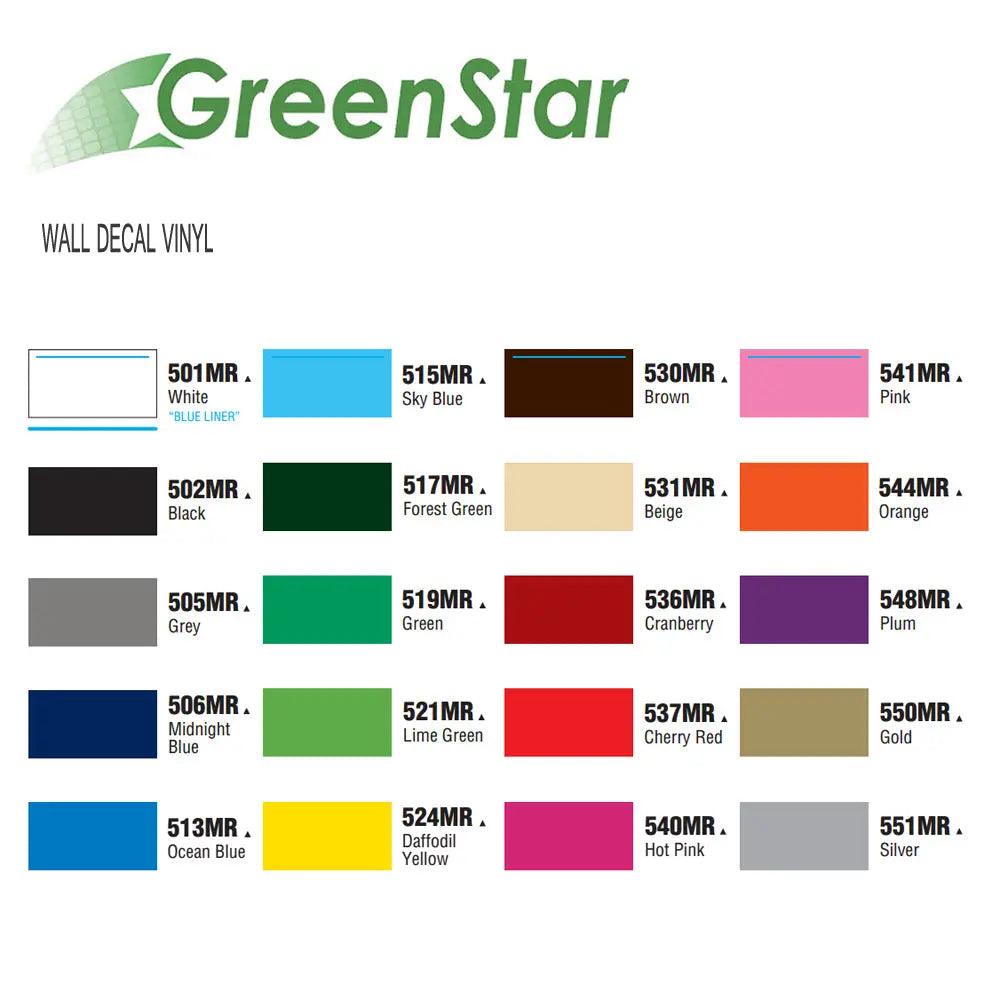 Cherry Red - GreenStar Indoor Vinyl - Matte Removable Calendered Film 24