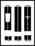 Dual 8" Vinyl Racing Stripe w/Pins [18"] - "fits" - Chevy Camaro 2010 to 2015 Fusion Decals