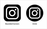 Custom Instagram Name Vinyl Decal - Choose Size & Color & Font - Free Squeegee Included Fusion Decals