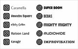 Custom Instagram Name Vinyl Decal - Choose Size & Color & Font - Free Squeegee Included Fusion Decals