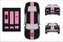Dual 8" Vinyl Racing Stripe w/Pins [18"] - "fits" - Chevy Camaro 2010 to 2015 Fusion Decals