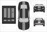 Dual 8" Vinyl Racing Stripe w/Pins [18"] - "fits" - Chevy Camaro 2010 to 2015 Fusion Decals