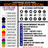 Customize your Social Media Decal - Snapchat WhatsApp Twitter Instagram Facebook - (PAIR) Fusion Decals