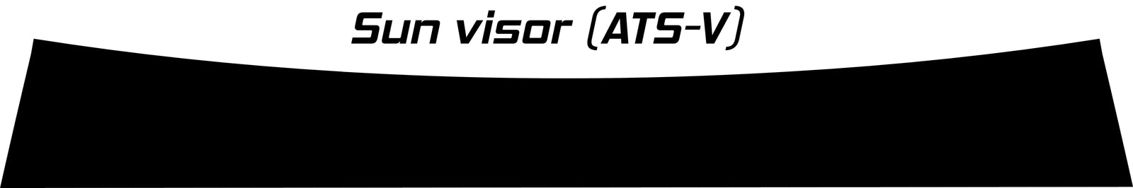 ATS-V TAPOUT TUNING BANNER, SUN VISOR OR WALL DECAL Fusion Decals
