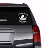 Custom In loving Memory Date & Name Decal - Choose Size & Color & Font - Free Squeegee Included #2 Fusion Decals