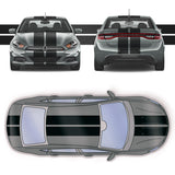 Dual 10 inch Racing Stripes [22"] fits Dodge Dart 2012 to 2016 Fusion Decals