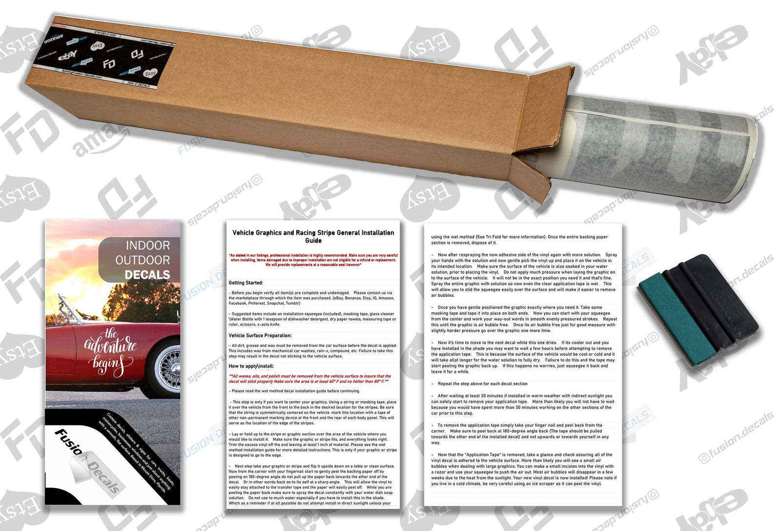 Customize Your Boat Registration Decal - Choose Size & Color & Font - Free Squeegee (PAIR) Fusion Decals